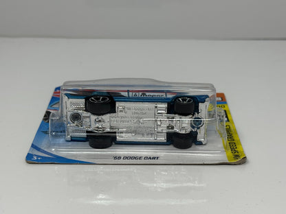 Hot Wheels Speed Graphics 1968 Dodge Dart 1:64 Diecast Short Card Blue