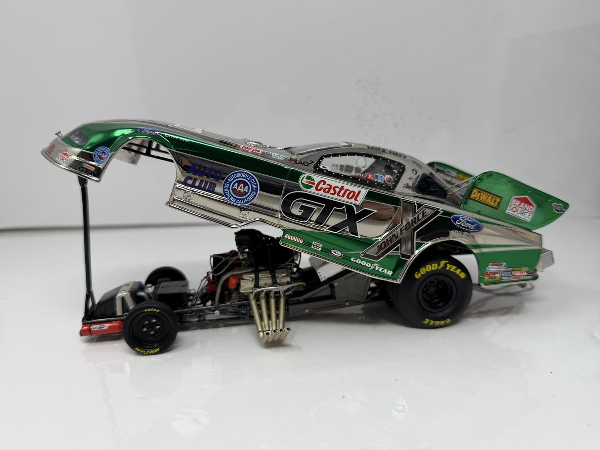Action NHRA Mike Neff Castrol 2011 Ford Mustang Color Chrome 1:24 Diecast