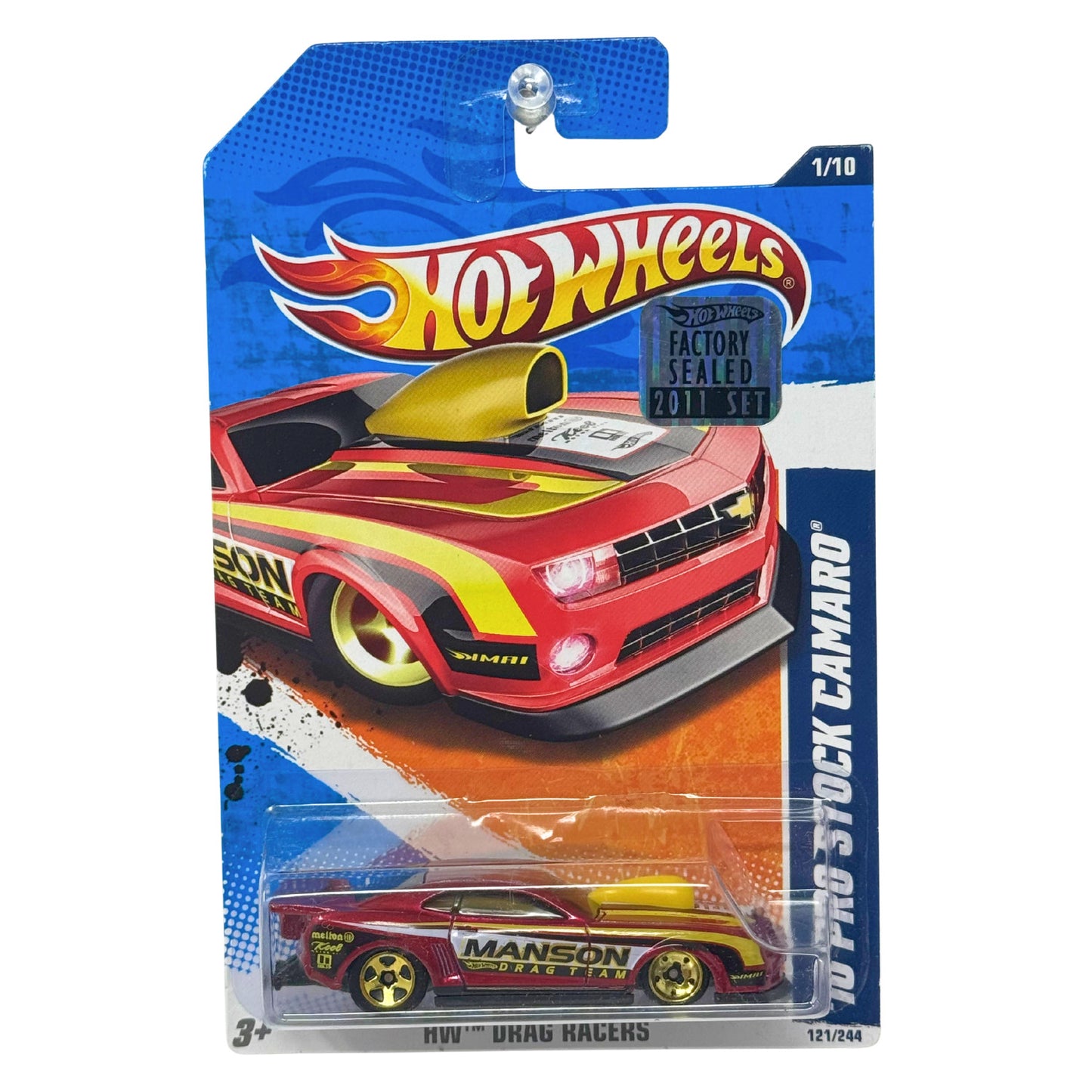 Hot Wheels Drag Racers Pro Stock Camaro 1:64 Diecast Factory Sealed Red Yellow