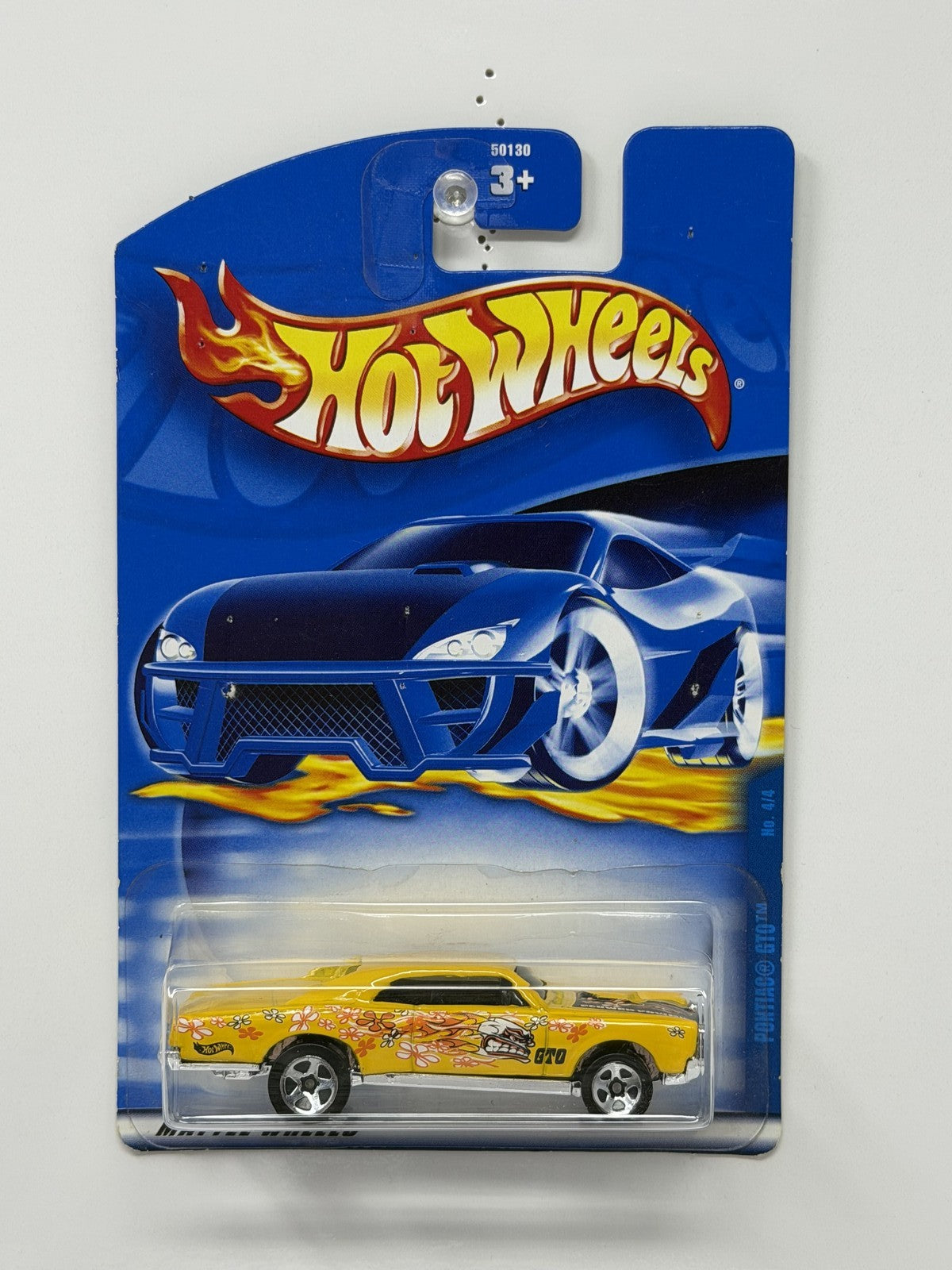 Hot Wheels Flower Power 1967 Pontiac GTO 1:64 Diecast Yellow