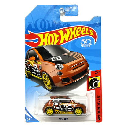 Hot Wheels Super Treasure Hunt Fiat 500 HW Daredevils 1:64 Diecast STH