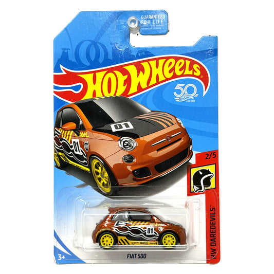 Hot Wheels Super Treasure Hunt Fiat 500 HW Daredevils 1:64 Diecast STH
