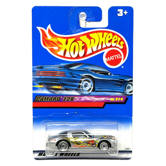 Hot Wheels Mainline 1993 Chevrolet Camaro Z28 1:64 Diecast Silver Fire Eater
