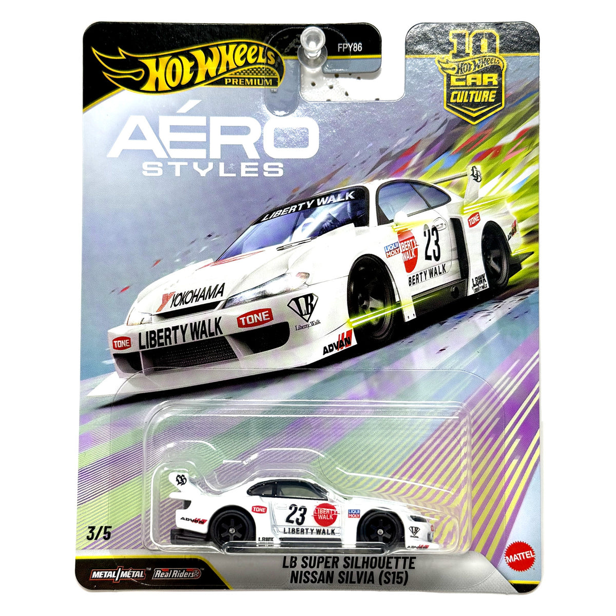 Hot Wheels Premium Aero Styles Super Silhouette Nissan Silvia S15 1:64 Diecast