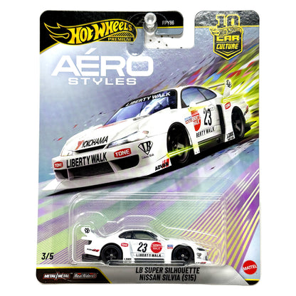 Hot Wheels Premium Aero Styles Super Silhouette Nissan Silvia S15 1:64 Diecast