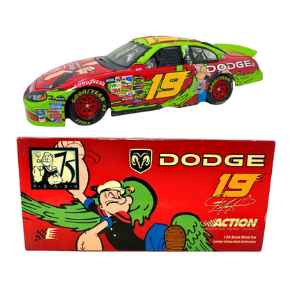 Action NASCAR Jeremy Mayfield #19 Popeye 75th 2004 Dodge Intrepid 1:24 Diecast