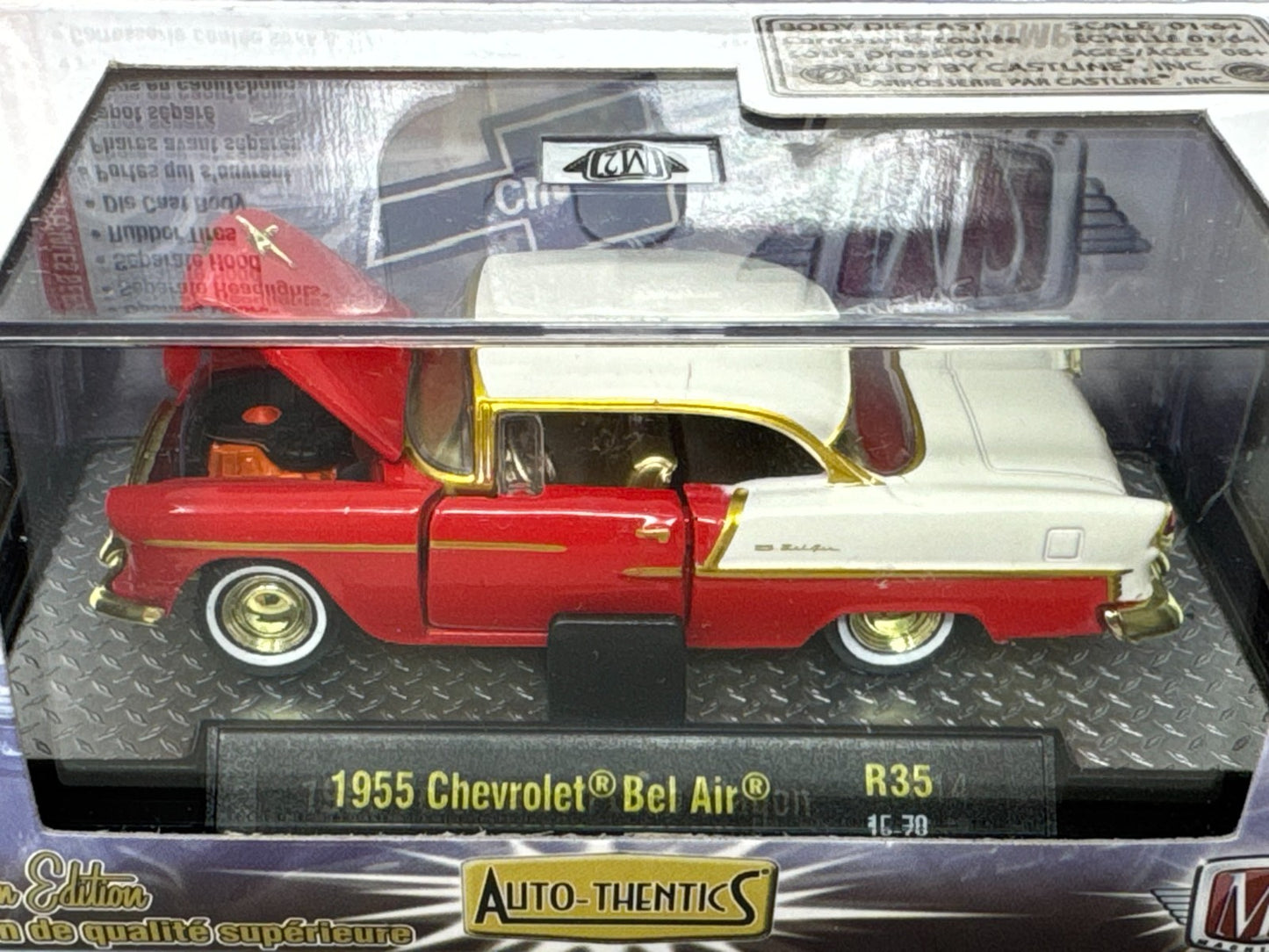 M2 Machines Auto-Thentics 1955 Chevrolet Bel Air CHASE 1:64 Diecast