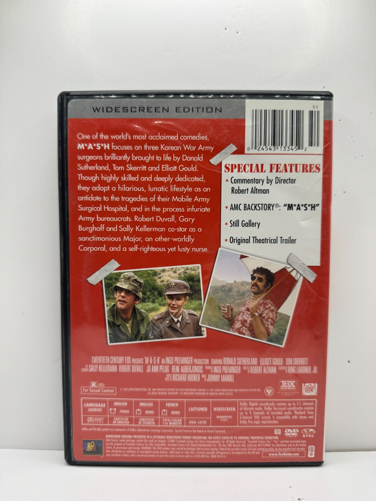 MASH (DVD) Donald Sutherland War Comedy