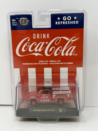 M2 Machines Coca-Cola 1978 Dodge Adventurer 150 Truck CHASE 1:64 Diecast