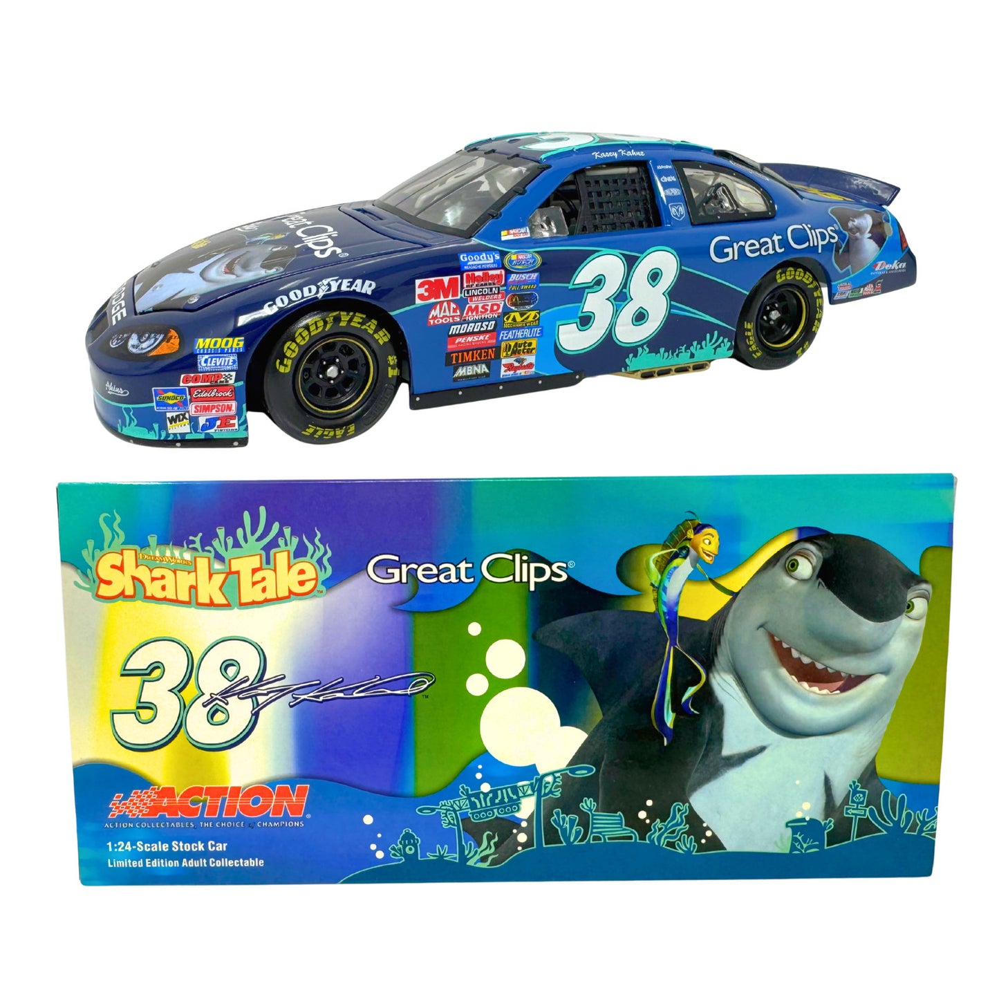 Action NASCAR Kasey Kahne #38 Great Clips Shark Tale Dodge Intrepid 1:24 Diecast