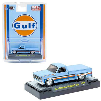 M2 Machines Gulf Oil 1978 Chevrolet Silverado C30 MiJo Exclusives 1:64 Diecast