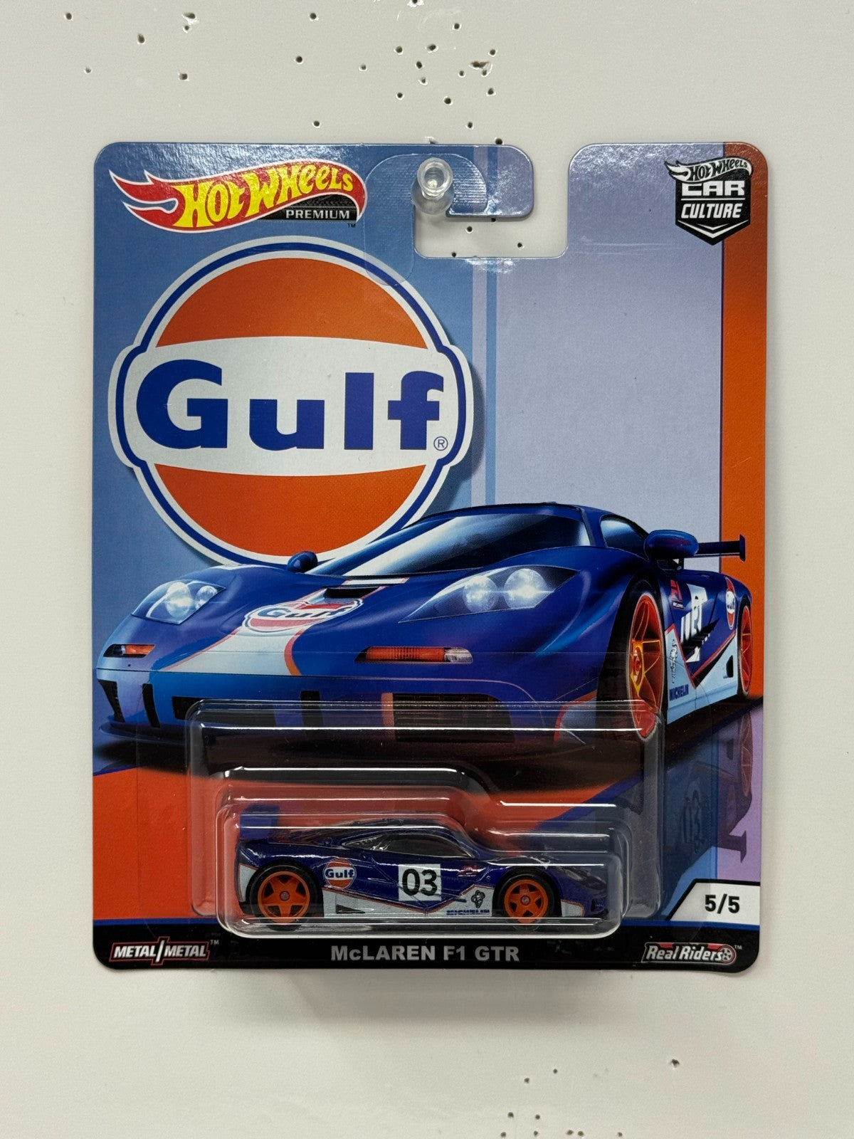 Hot Wheels Premium Gulf McLaren F1 GTR 1:64 Diecast