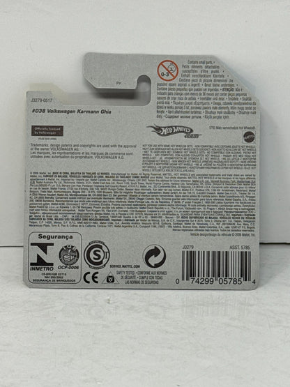 Hot Wheels 2006 Series Volkswagen Karmann Ghia 1:64 Diecast Short Card