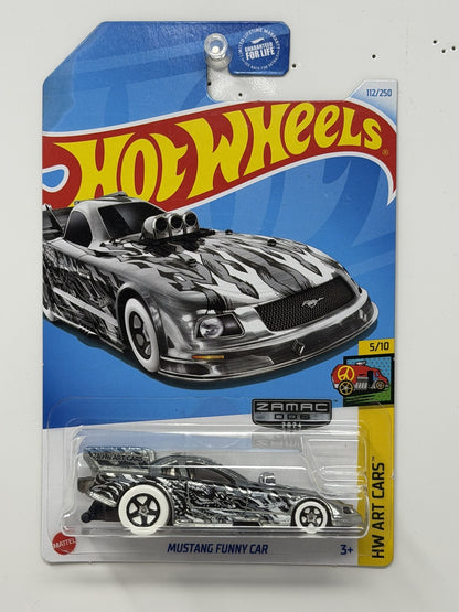 Hot Wheels ZAMAC HW Art Cars Mustang Funny Car 1:64 Diecast