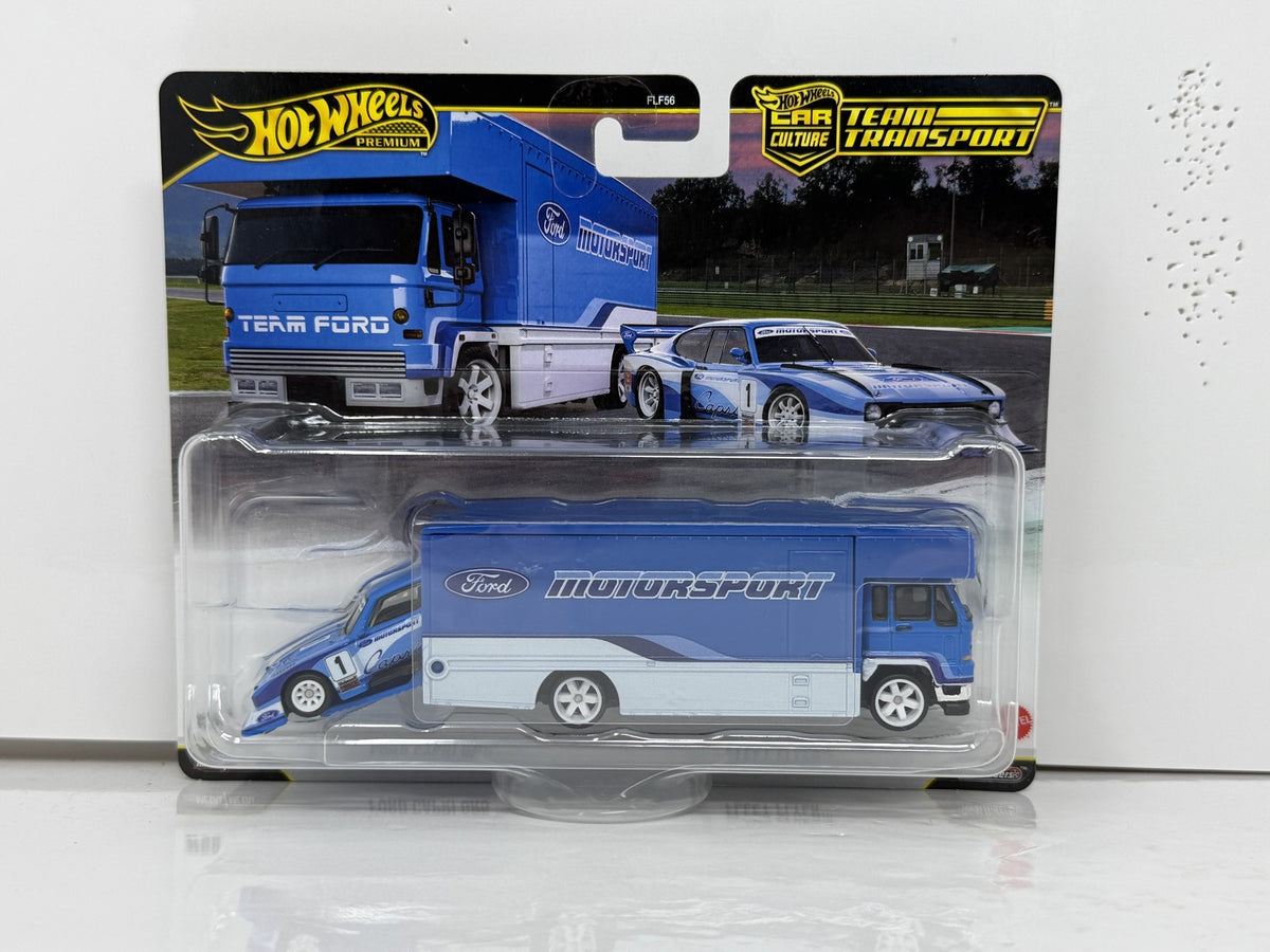 Hot Wheels Premium Team Transport #88 Ford Capri Gr.5 Fleet Flyer 1:64 Diecast