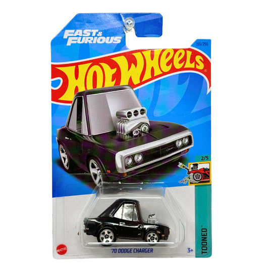 Hot Wheels Tooned 1970 Dodge Charger Fast & Furious Muscle Car 1:64 Diecast