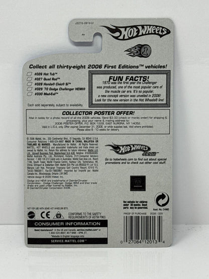 Hot Wheels First Editions 1970 Dodge Challenger HEMI 1:64 Diecast Factory Sealed