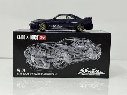 Kaido House MINI GT Nissan Skyline GT-R (R33) Active Carbon R V2 1:64 Diecast