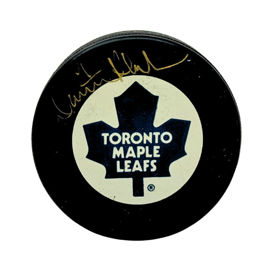 Damian Rhodes Toronto Maple Leafs Signed NHL Autograph Puck Gold Auto