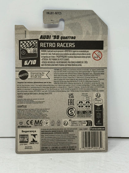 Hot Wheels Retro Racers Audi 90 Quattro 1:64 Diecast Red