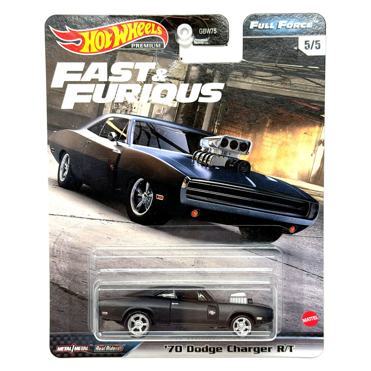 Hot Wheels Premium Fast & Furious Full Force 1970 Dodge Charger R/T Diecast