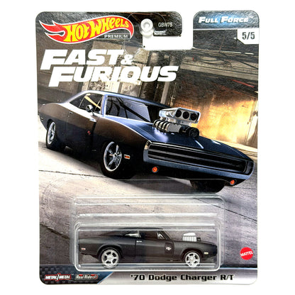 Hot Wheels Premium Fast & Furious Full Force 1970 Dodge Charger R/T Diecast