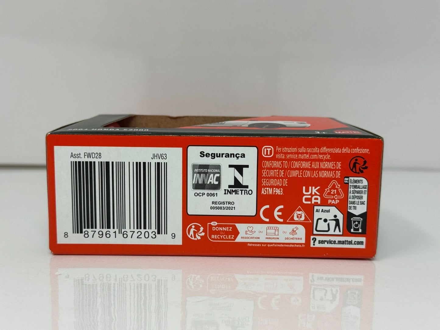 Matchbox Moving Parts 2004 Honda S2000 1:64 Diecast