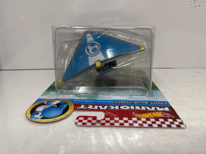 Hot Wheels Mario Kart Light-Blue Yoshi Pipe Frame Super Glider 1:64 Diecast