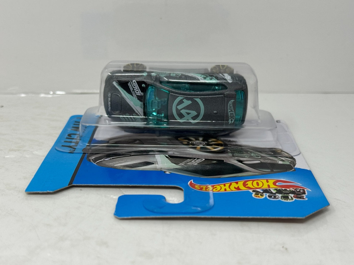 Hot Wheels Treasure Hunt Subaru WRX STI 1:64 Diecast Short Card