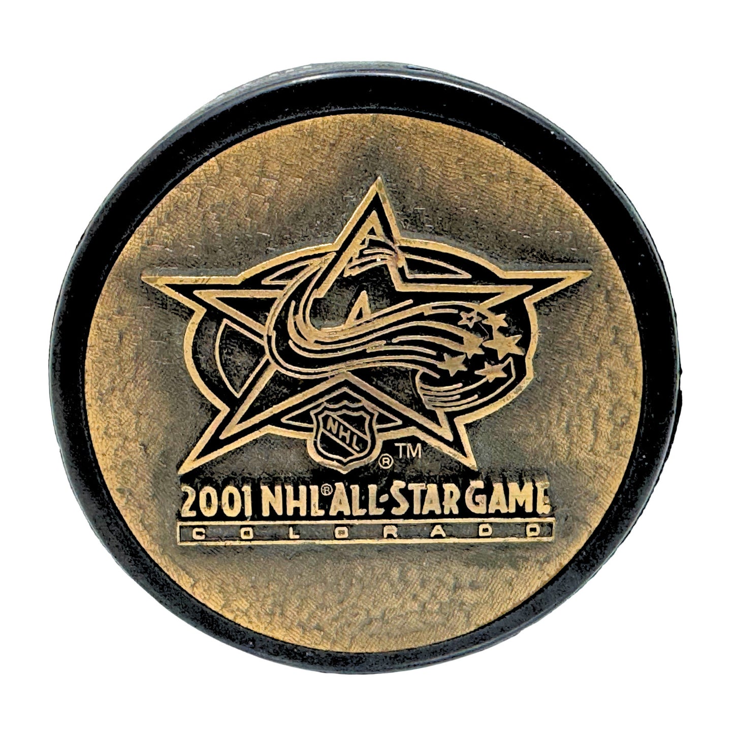 2001 NHL All-Star Game Colorado Official Souvenir Hockey Puck