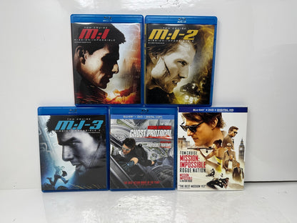 Mission Impossible 1-5 Blu-ray Movie Collection Tom Cruise Action Spy Set