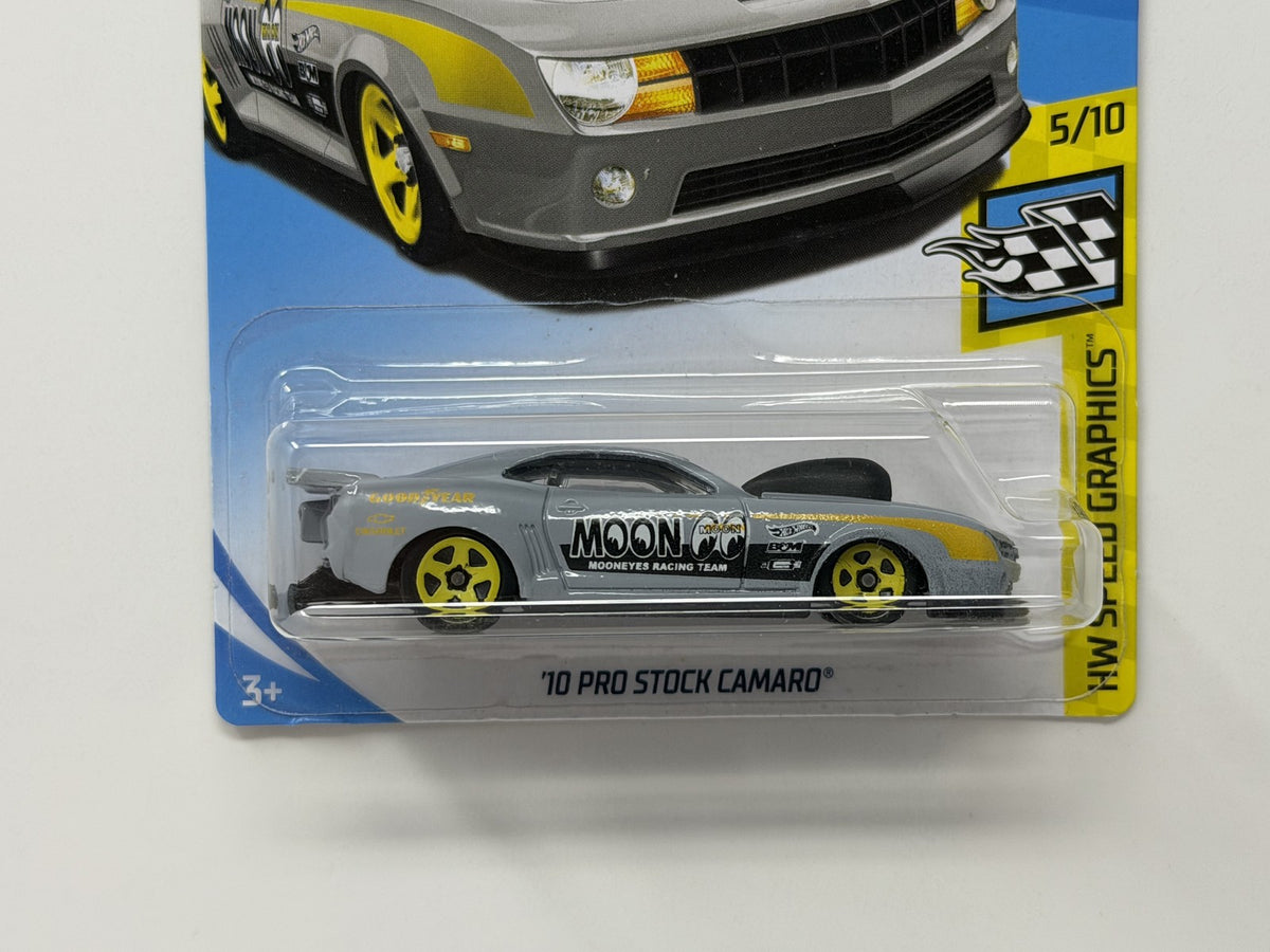 Hot Wheels Speed Graphics 2010 Chevrolet Pro Stock Camaro 1:64 Diecast Moon Eyes