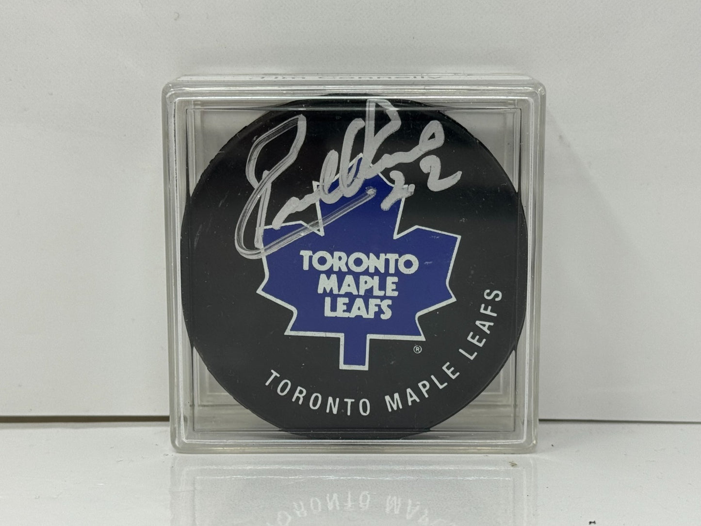 Tim Connolly Toronto Maple Leafs Signed NHL Autograph Puck Silver Auto
