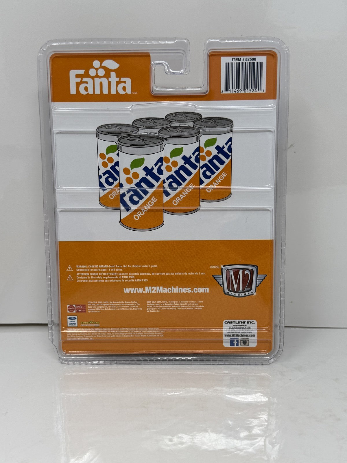 M2 Machines Fanta Orange 1988 Ford Mustang GT 1:64 Diecast
