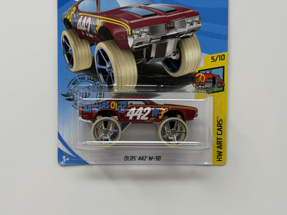 Hot Wheels HW Art Cars Oldsmobile 442 W-30 1:64 Diecast Red