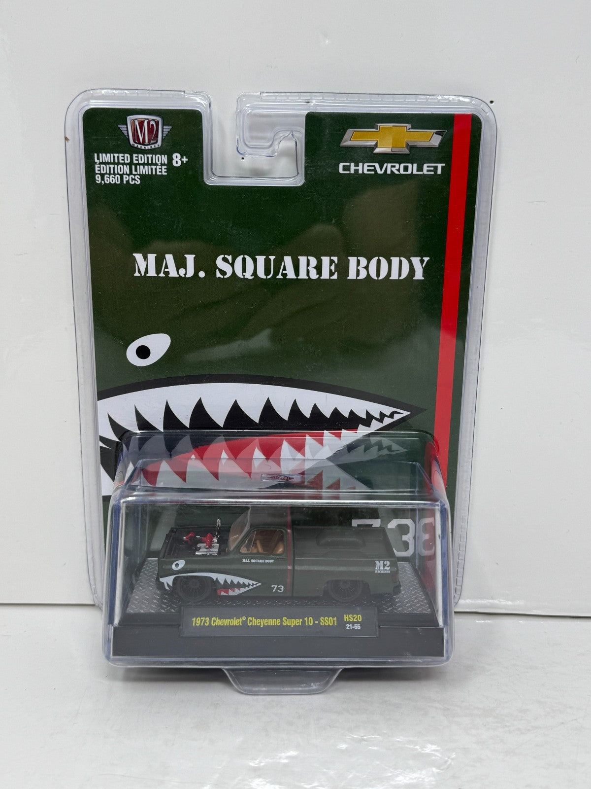 M2 Machines Maj. Square Body 1973 Chevrolet Cheyenne Super 10 1:64 Diecast