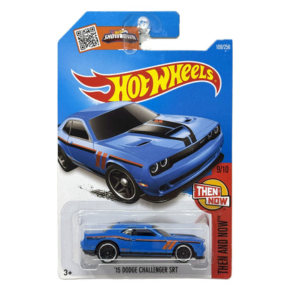 Hot Wheels Then and Now 2015 Dodge Challenger SRT 1:64 Diecast Blue