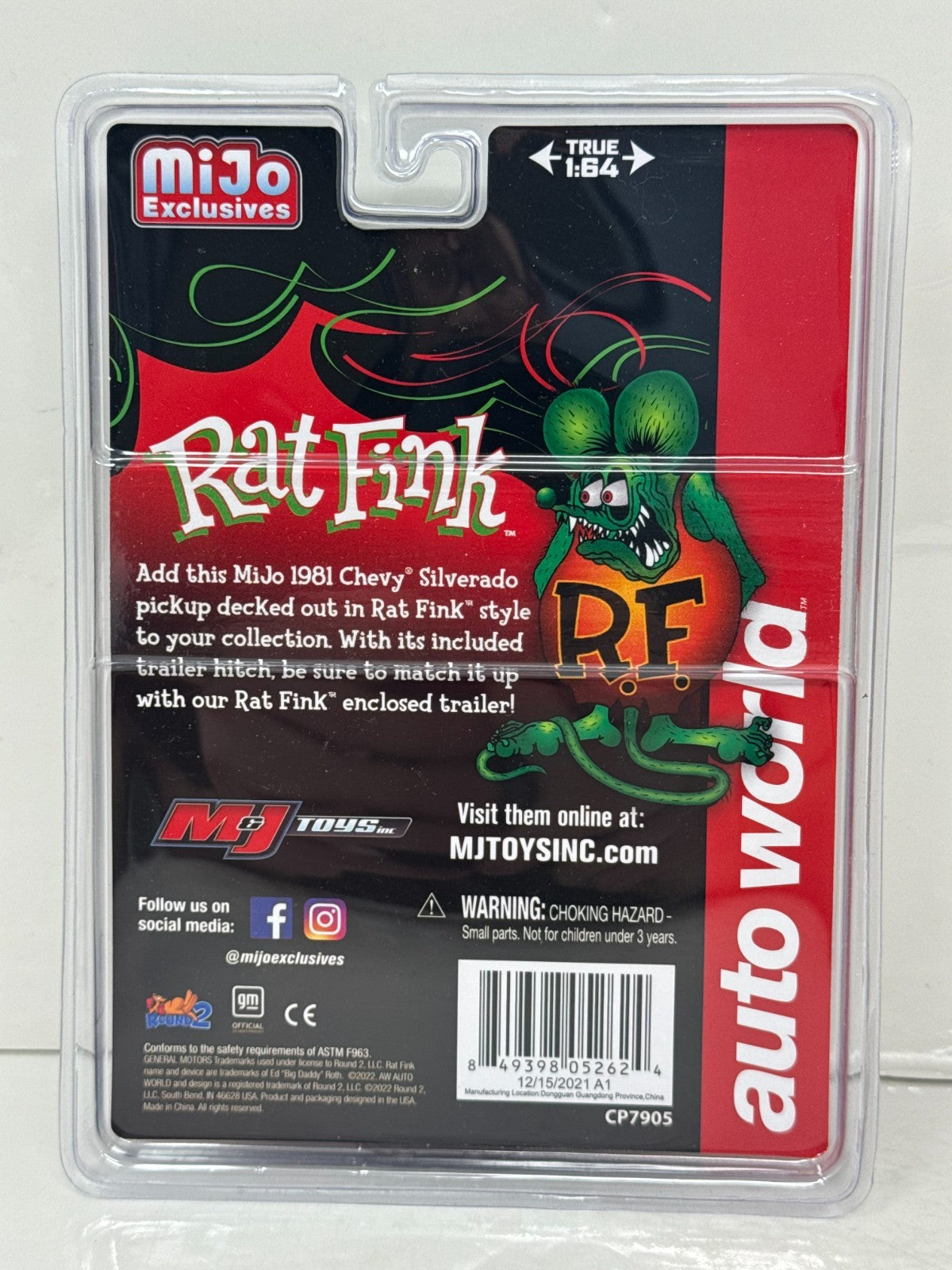 Auto World Rat Fink 1981 Chevrolet Silverado Pickup 1:64 Diecast