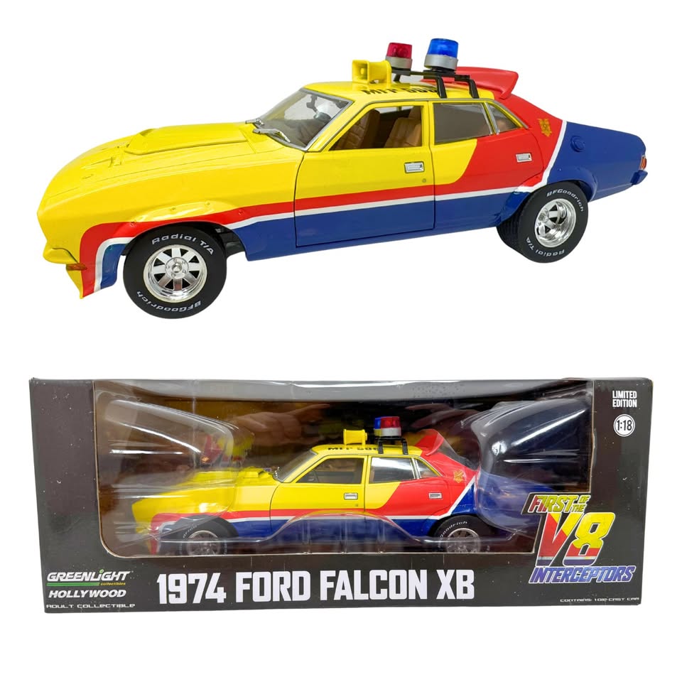 Greenlight Hollywood Rides 1974 Ford Falcon XB First of the V8 Interceptors 1:18 Diecast