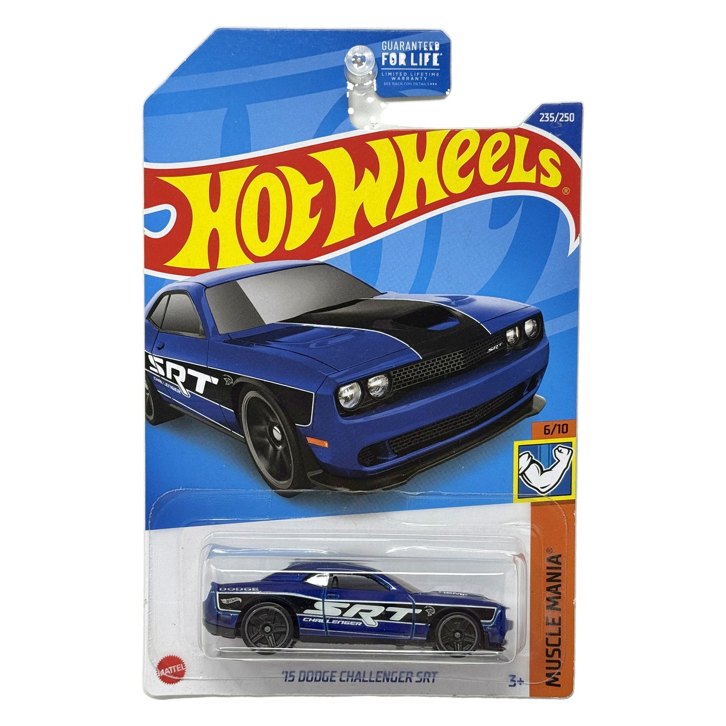 Hot Wheels Muscle Mania 2015 Dodge Challenger SRT 1:64 Diecast Blue