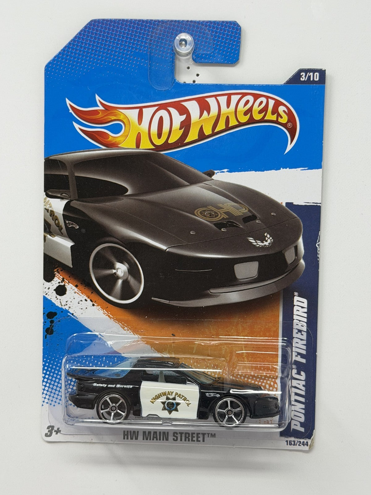 Hot Wheels HW Main Street Pontiac Firebird Highway Patrol 1:64 Diecast