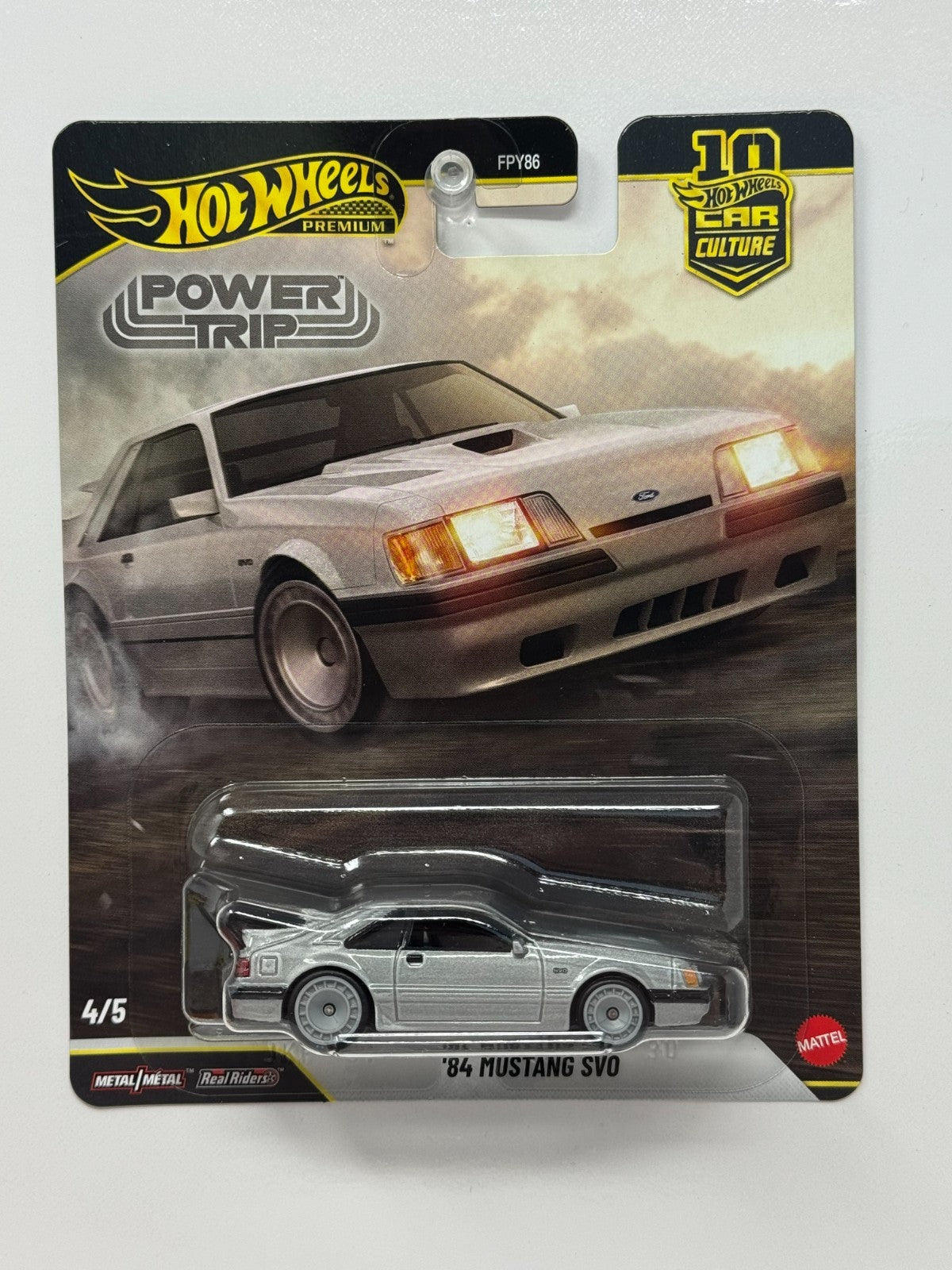 Hot Wheels Premium Power Trip 1984 Ford Mustang SVO 1:64 Diecast
