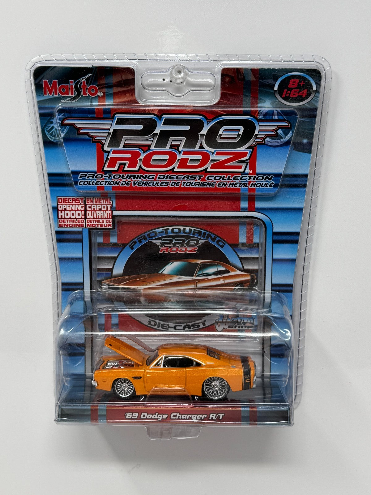 Maisto Pro Rodz 1969 Dodge Charger R/T Orange 1:64 Diecast
