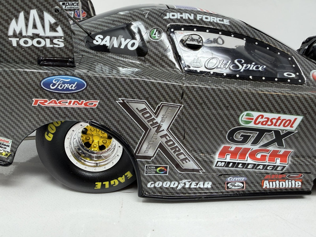 Action NHRA John Force Castrol 2008 Mustang Carbon Fiber 1:24 Diecast
