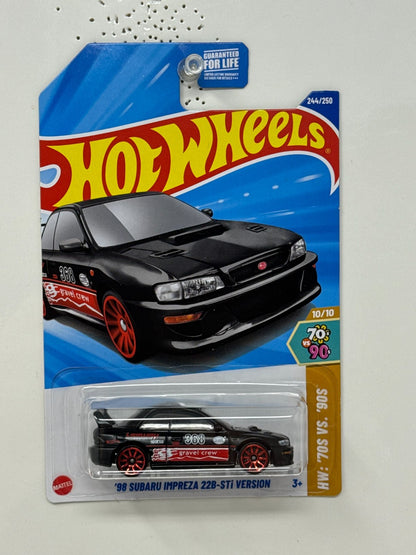 Hot Wheels '70s vs. '90s 1998 Subaru Impreza 22B-STi Version JDM 1:64 Diecast Dollar General Exclusive