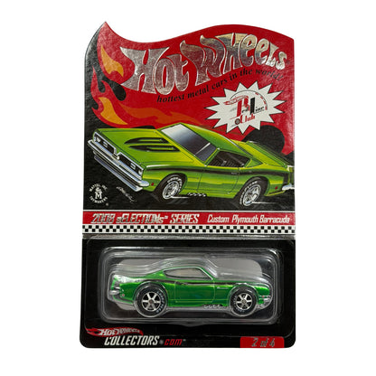 Hot Wheels RLC Red Line Club Selections Custom Plymouth Barracuda 1:64 Diecast