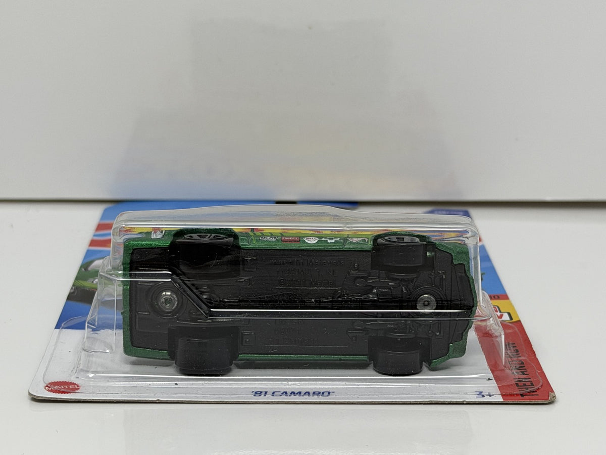 Hot Wheels Then and Now 1981 Chevrolet Camaro 1:64 Diecast Green