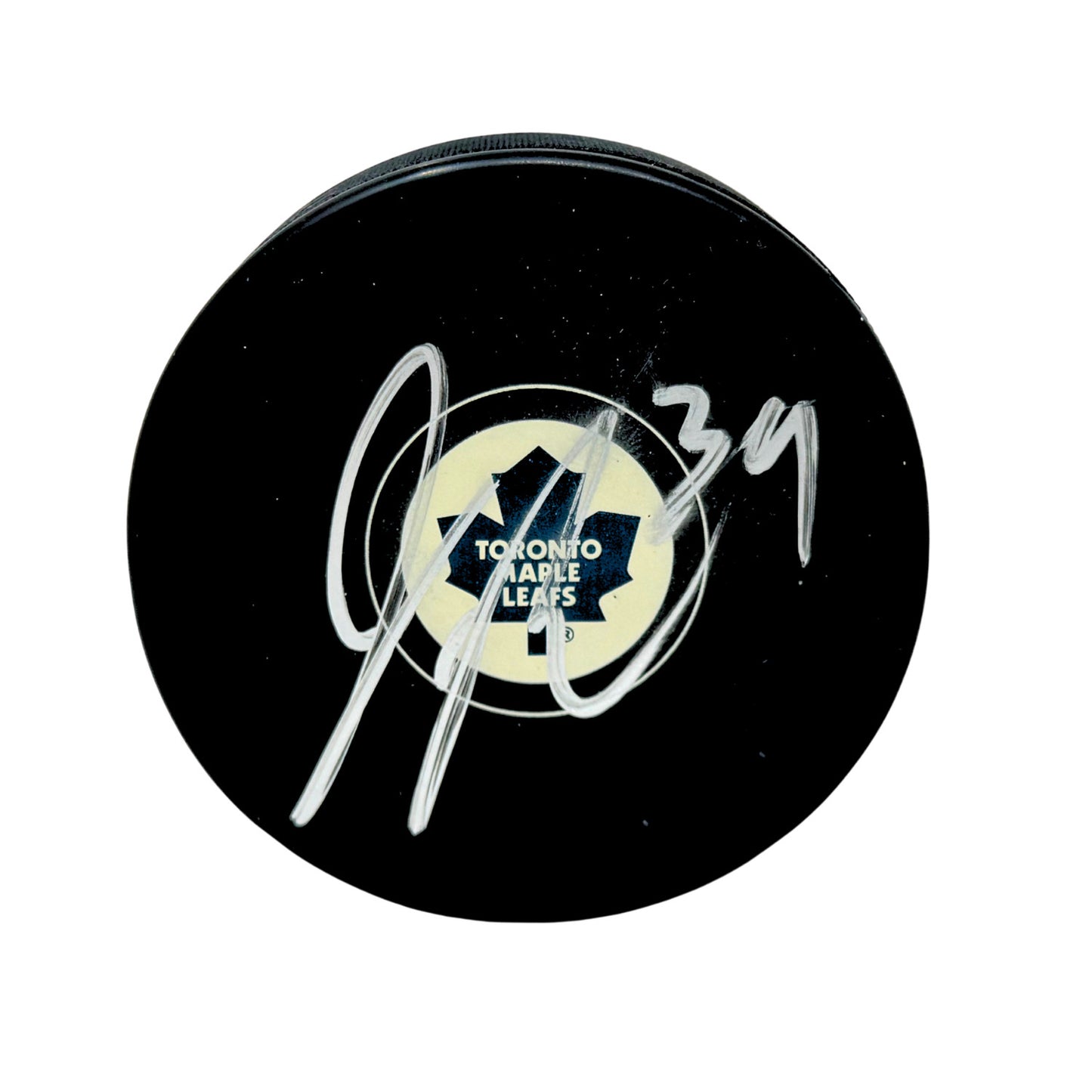 James Reimer Toronto Maple Leafs Signed NHL Autograph Puck Silver Auto