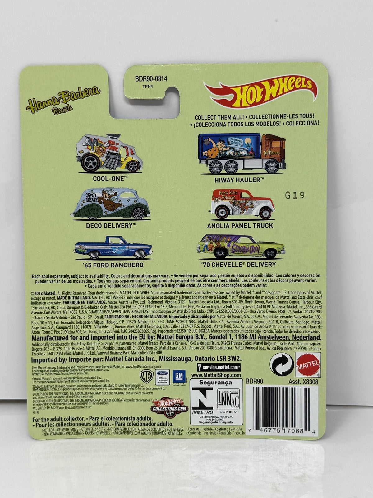 Hot Wheels The Jetsons 1965 Ford Ranchero 1:64 Diecast Real Riders