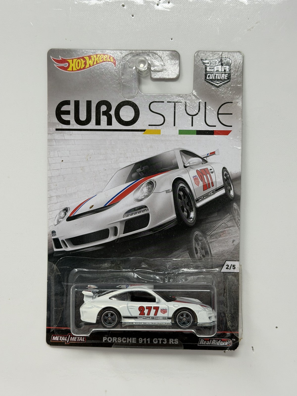 Hot Wheels Euro Style Porsche 911 GT3 RS 1:64 Diecast Real Riders